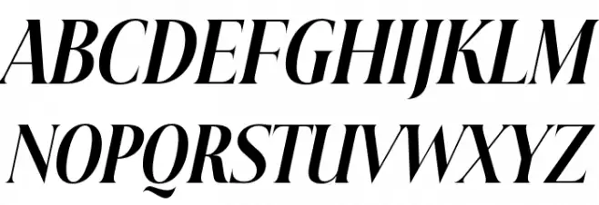 Beautique Display Condensed Bold Italic Fonte MAIÚSCULAS