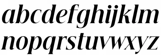 Beautique Display Condensed Bold Italic फ़ॉन्ट लोअरकेस
