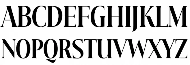 Beautique Display Condensed Bold Caratteri MAIUSCOLE