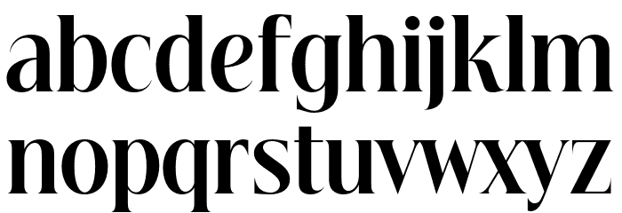 Beautique Display Condensed Bold Font LOWERCASE