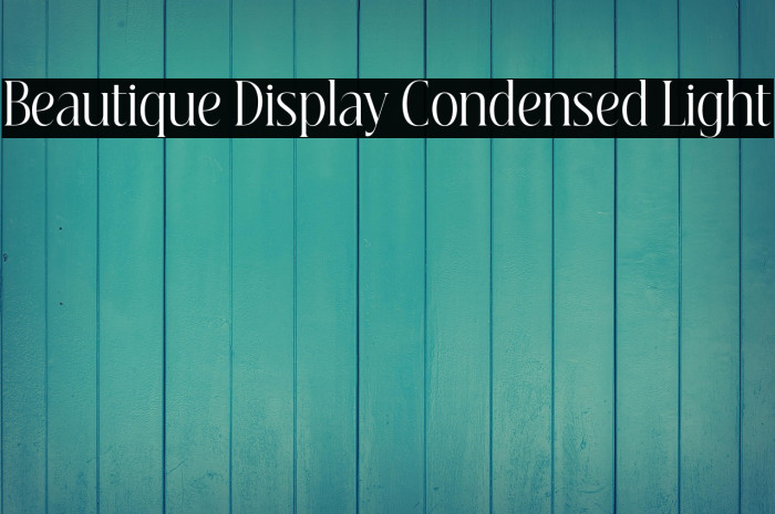 Beautique Display Condensed Light Example 3