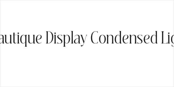 Beautique Display Condensed Light Logo