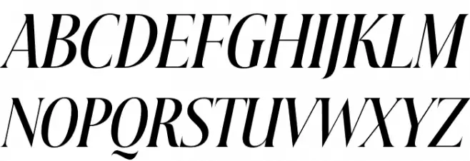 Beautique Display Condensed Medium Italic Polices MAJUSCULES