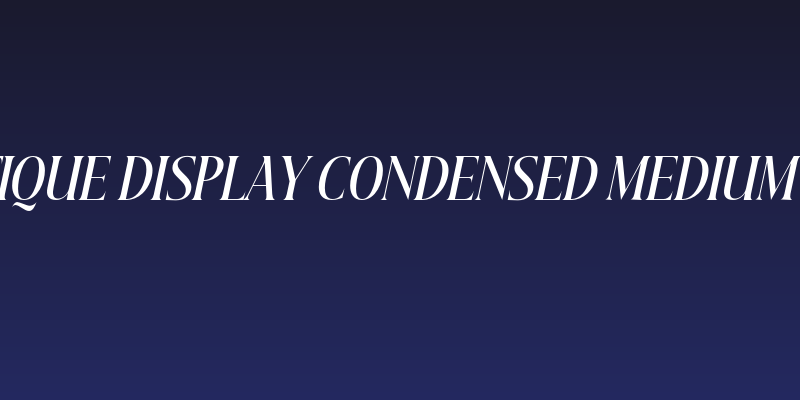 Beautique Display Condensed Medium Italic Social Header