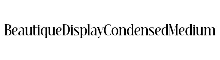 Beautique Display Condensed Medium  font caratteri gratis