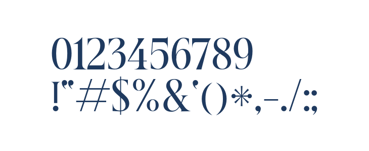 Beautique Display Condensed Medium Other Characters