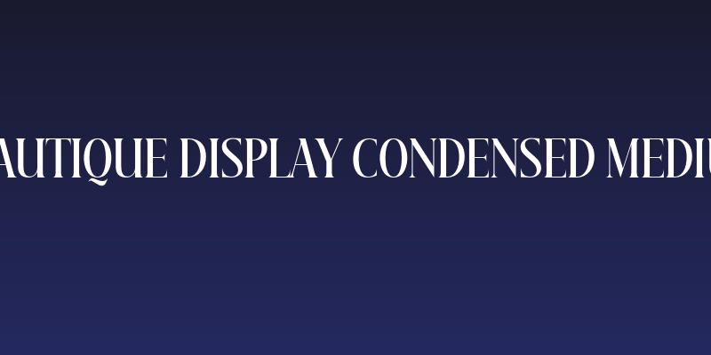 Beautique Display Condensed Medium Social Header