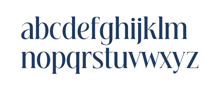 Beautique Display Condensed Medium Lowercase