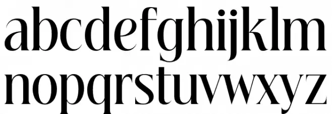 Beautique Display Condensed Medium फ़ॉन्ट लोअरकेस