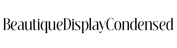 Beautique Display Condensed  Descarca Fonturi Gratis