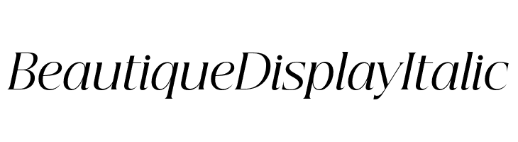 Beautique Display Italic  Fuentes Gratis Descargar