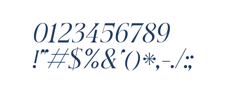 Beautique Display Italic Other Characters