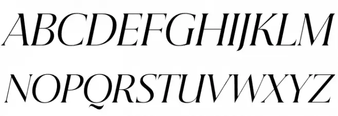 Beautique Display Italic Fuentes MAYÚSCULAS