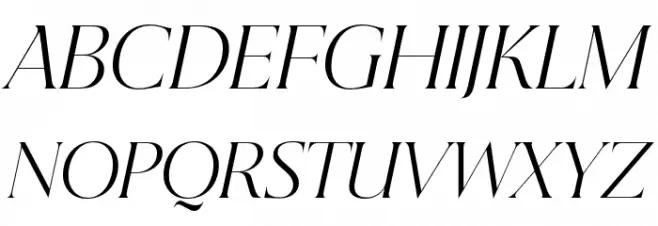 Beautique Display Light Italic Fonte MAIÚSCULAS