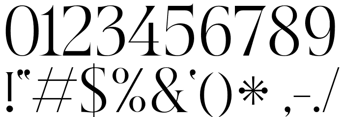Beautique Display Light Font OTHER CHARS