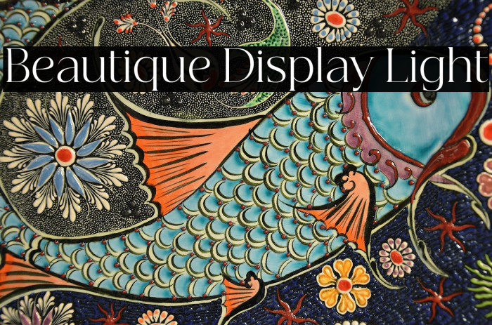 Beautique Display Light Example 1