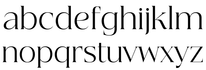 Beautique Display Light Font LOWERCASE