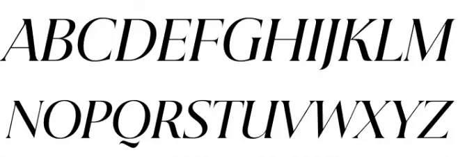 Beautique Display Medium Italic フォント 大文字