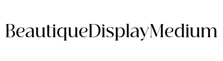 Beautique Display Medium  font caratteri gratis