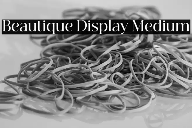 Beautique Display Medium Font examples