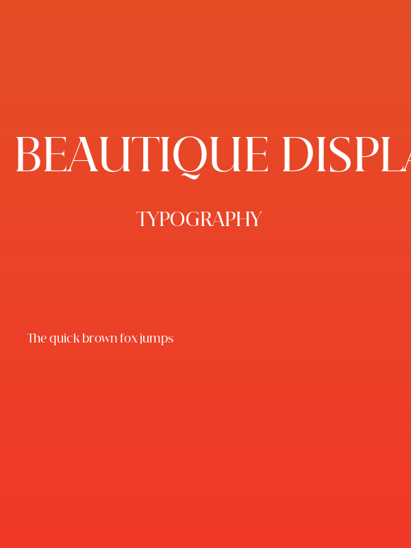 Beautique Display Medium Poster