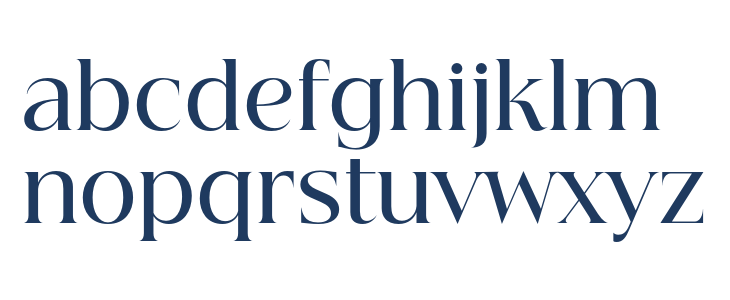 Beautique Display Medium Lowercase