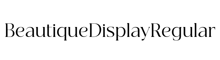 Beautique Display Regular  baixar fontes gratis