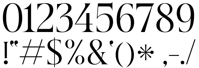 Beautique Display Regular Font OTHER CHARS