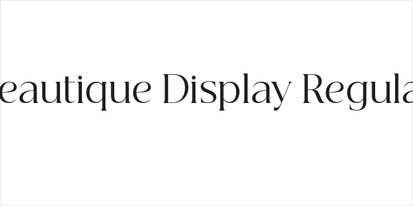 Beautique Display Regular Logo