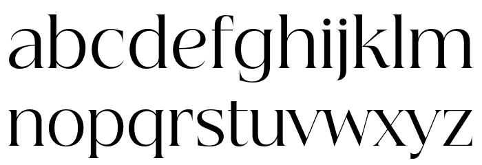 Beautique Display Regular Font LOWERCASE