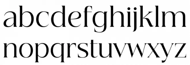 Beautique Display Regular Caratteri MINUSCOLO