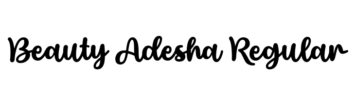 Beauty Adesha Regular  フリーフォントのダウンロード