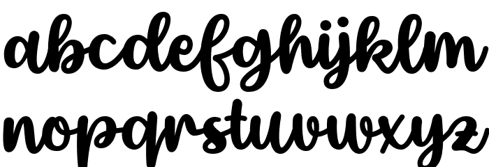 Beauty Adesha Regular Font LOWERCASE