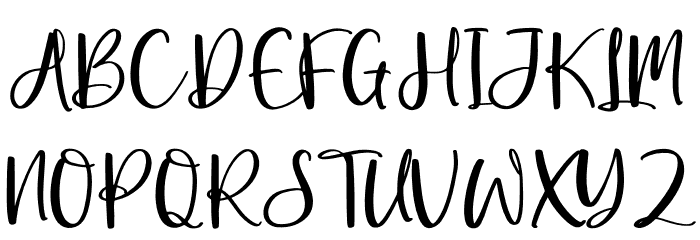 Beauty Amalia Font UPPERCASE