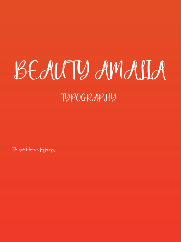 Beauty Amalia Poster