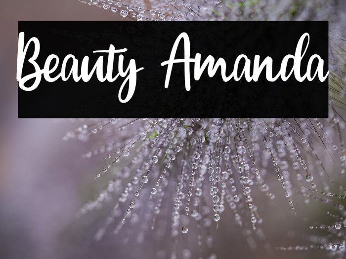 Beauty Amanda Example 1