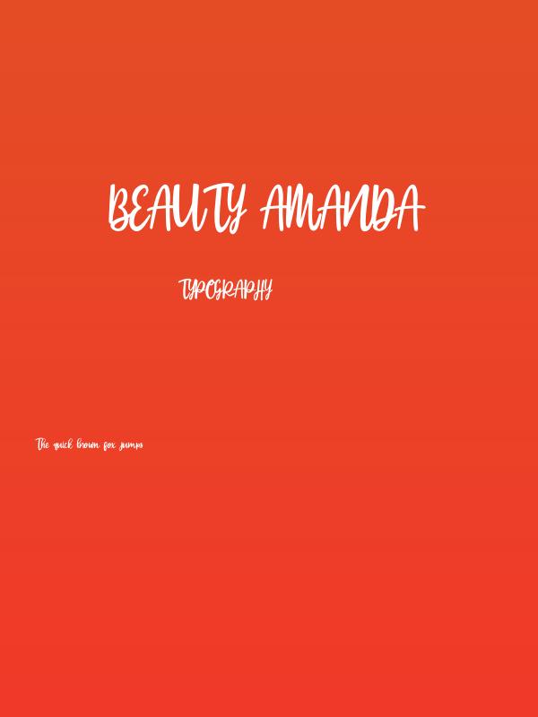 Beauty Amanda Poster