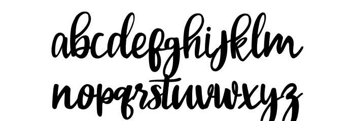 Beauty Amanda Font LOWERCASE