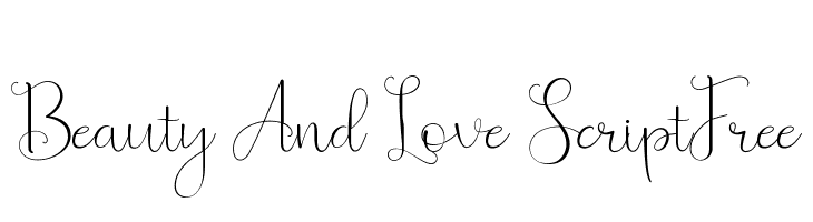 Beauty And Love ScriptFree  नि: शुल्क फ़ॉन्ट्स डाउनलोड