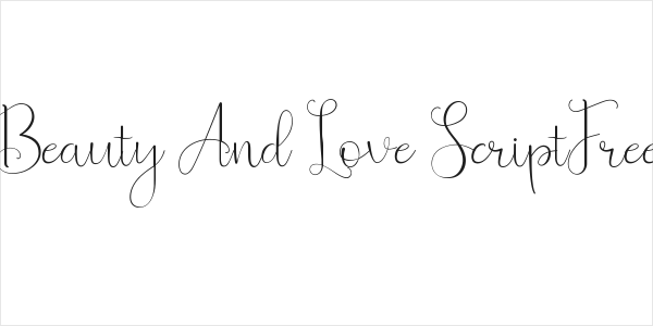 Beauty And Love ScriptFree Logo