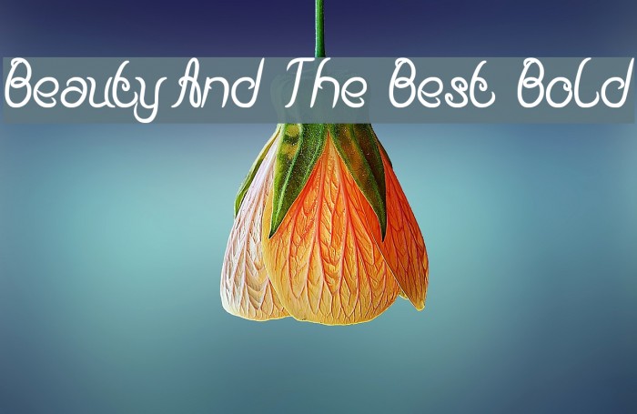 Beauty And The Best Bold Font examples
