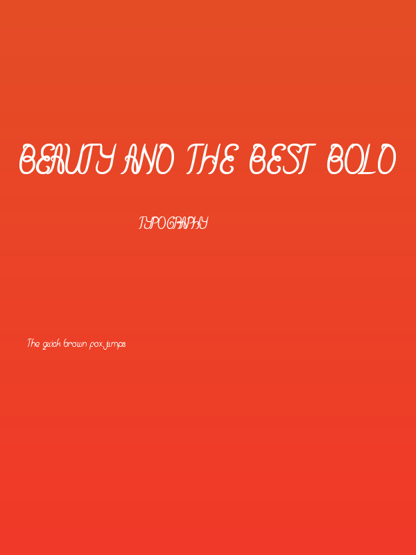 Beauty And The Best Bold Poster