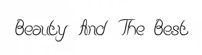 Beauty And The Best  baixar fontes gratis