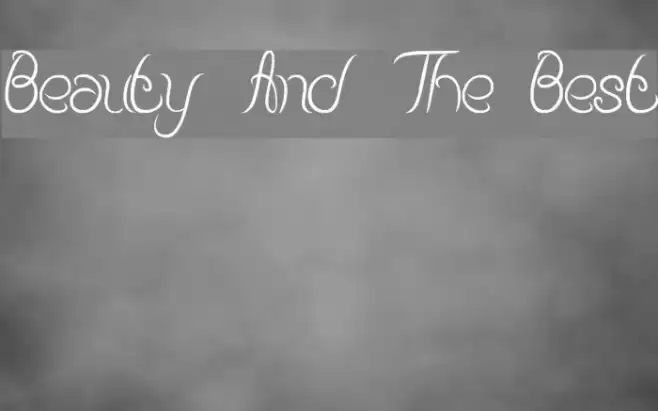 Beauty And The Best Font examples