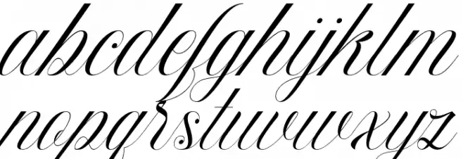 Beauty Athena फ़ॉन्ट लोअरकेस