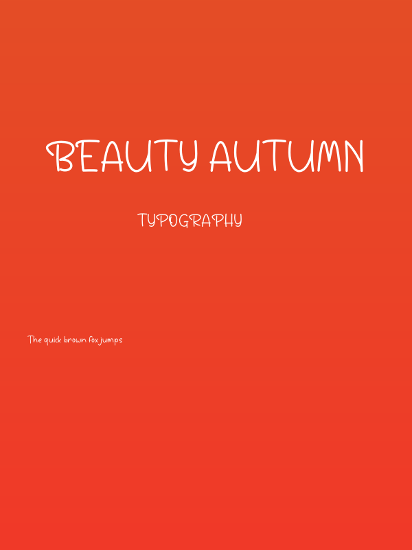 Beauty Autumn Poster