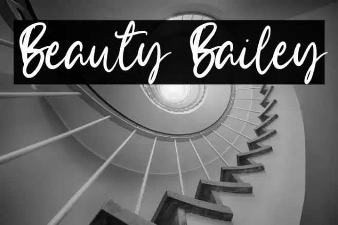 Beauty Bailey Font examples