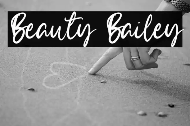Beauty Bailey Font examples