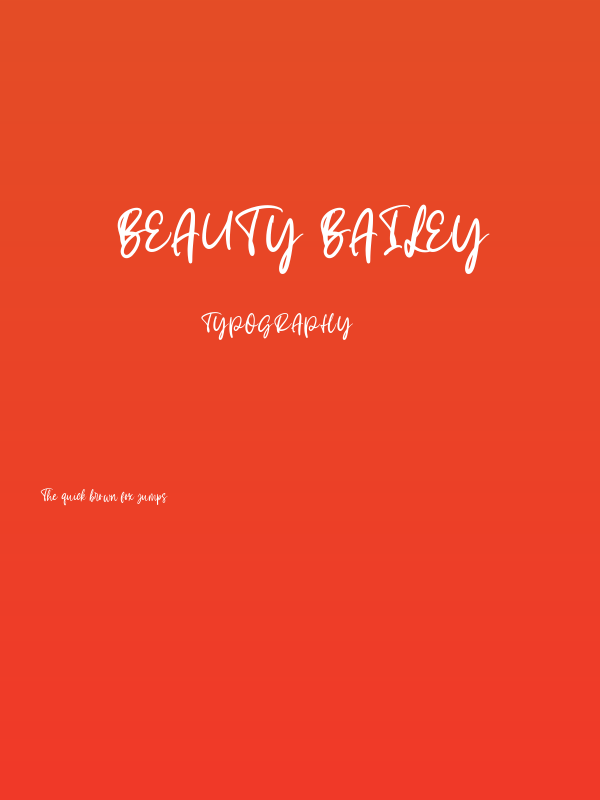 Beauty Bailey Poster