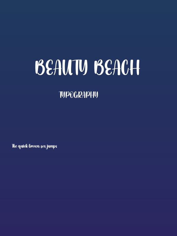 Beauty Beach Poster